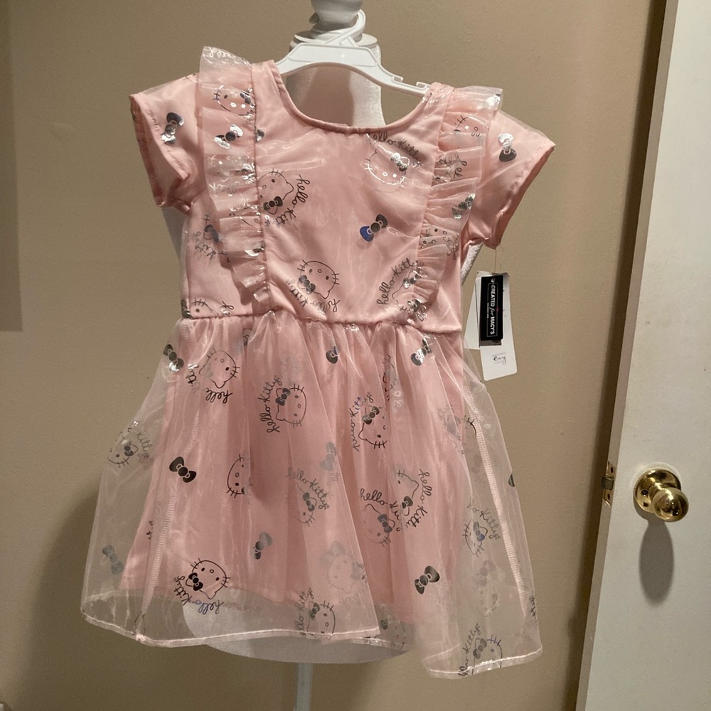 Hello Kitty Bow Dress with Ruffles